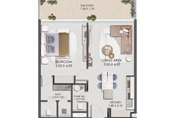 1 bedroom apartment